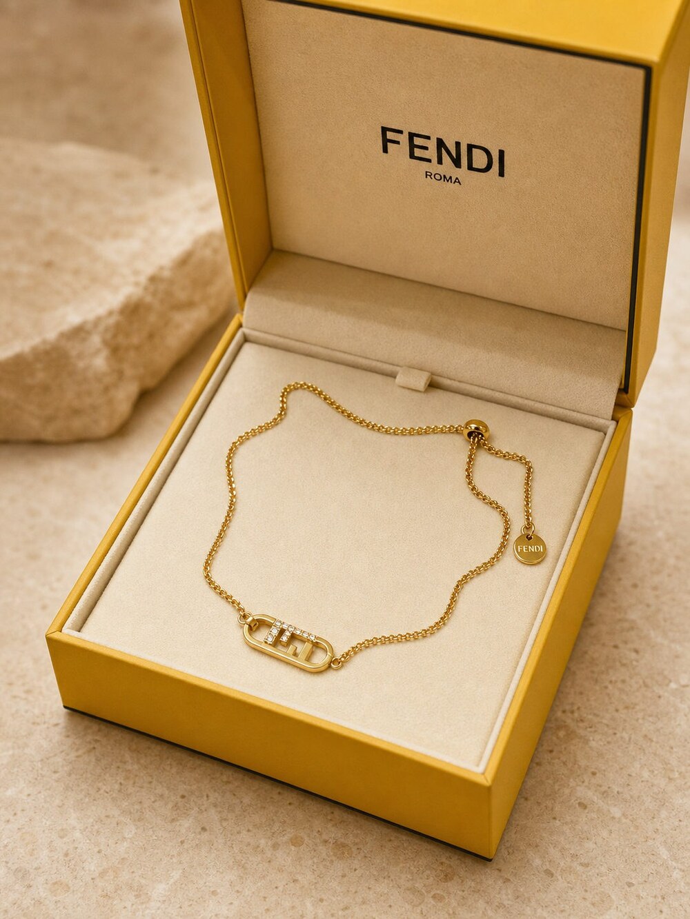 Fendi Modern Designer Necklace Style 1 | New with Box - Picture 4 of 9